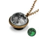 thumbnail image 1 of Collar para mujer, joyería para mujer, collar luminoso de doble cara con cúpula planetaria, colgante luminoso de doble cara, cadena de pareja con universo, collar luminoso de recuerdo para pareja, un, 1 of 2