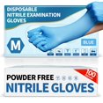 thumbnail image 1 of Guantes de nitrilo Medguy de 4.5 mil, sin polvo, azules, 100 piezas, 1 of 8