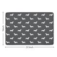 thumbnail image 5 of Dachshund Flannel Non Slip Door Rugs,Washable Door Mats Indoor,Decorative Door Mats,Dirt-Resistant and Absorbent Doormat for Entrance,Bedroom,Kitchen,Bathroom,23.5x16in(60x40cm), 5 of 5