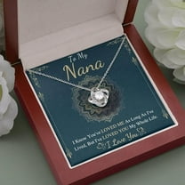 Jewelry Gifts To My Nana Necklace, Best Grandmother Gift From Granddaughter, personalized gift for nanny Love knot Necklace