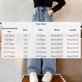 thumbnail image 3 of LEKWK Girls Jeans Wide Leg Rhinestone Beaded Denim Elastic Waist Casual Daily Party Back to School Kids Denim Clothing Pants Outfits, 3 of 7