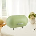 thumbnail image 3 of veasfak Bread Food Storage Box Counter Bread Box Bread Storage Container Metal Bread Box green, 3 of 9