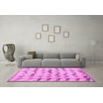 thumbnail image 3 of Ahgly Company Indoor Square Abstract Pink Modern Area Rugs, 4' Square, 3 of 4
