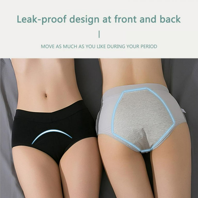 Leak Proof Protective Panties for Women/Girl Menstrual Period,Heavy Flow,Postpartum  Bleeding,Urinary Incontinence, 3PCS 