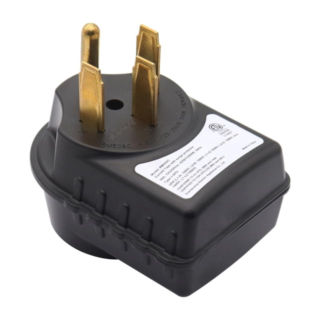 S SERENABLE RV Power / , , 125V/250V RV Receptacle , for Travel Trailers Adapter with LED 50A Adapter D
