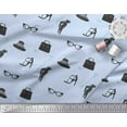 thumbnail image 3 of Soimoi Blue Cotton Voile Fabric Accessories Women Print Sewing Fabric Yard 42 Inch Wide, 3 of 3