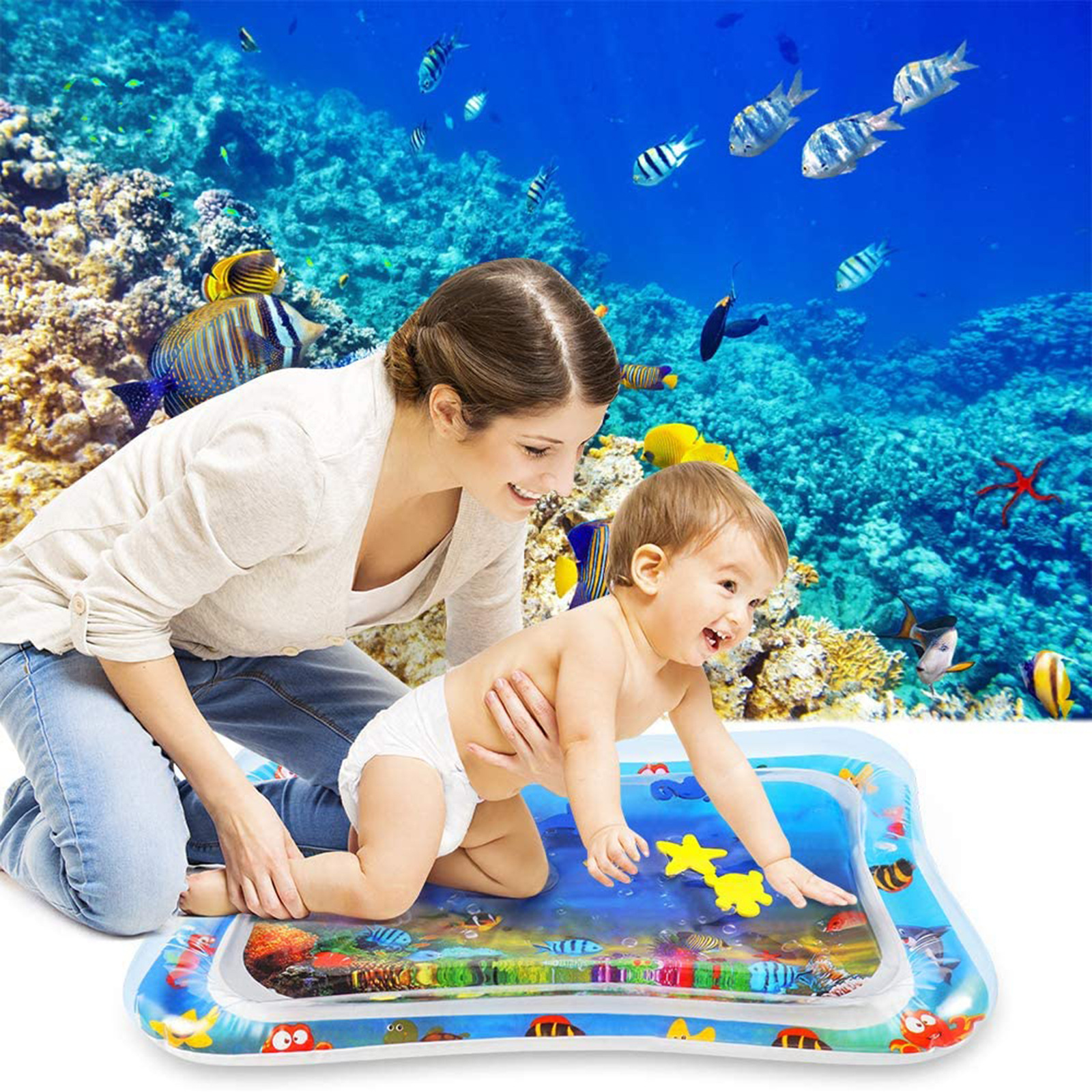 Inflatable Water mat Infants and Toddlers is The Perfect Fun time Play