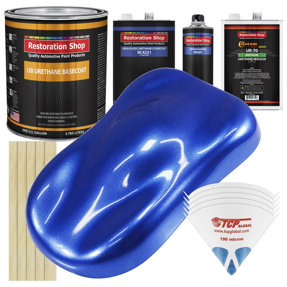 Cobalt Blue Metallic Gallon URETHANE BASECOAT CLEARCOAT Car Auto Paint