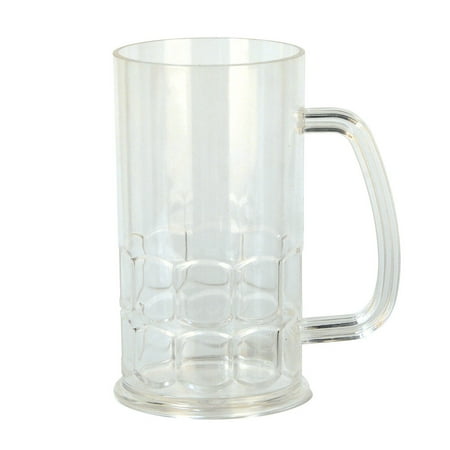 Pack of 6 Clear Oktoberfest Themed Party Mug Decorations 17 oz.