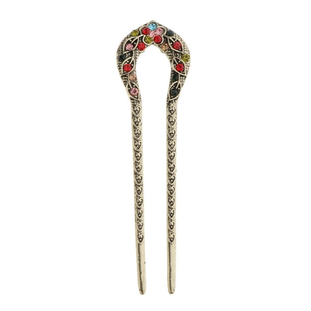 Horquillas con estampado de flores, horquilla de metal sencilla, horquilla para el cabello, peinado para Vistoso