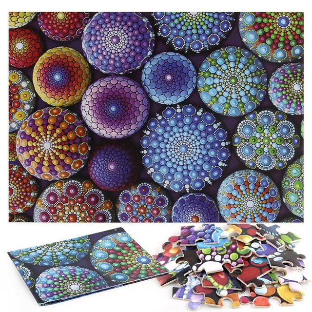 Linyer 1000 Piece Mandala Plane Jigsaw for Kids Adults DIY Plane Toy