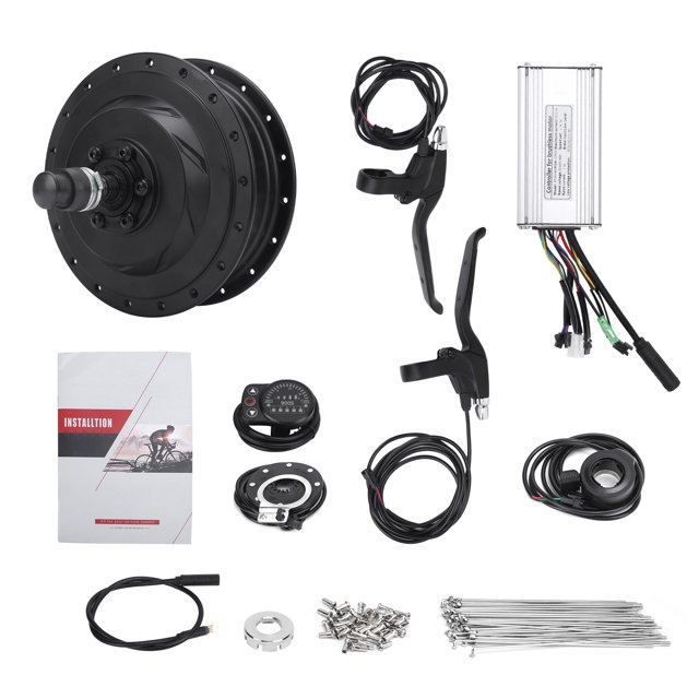 Kit de Conversión ANGGREK Motor de Cubo Eléctrico 48V 500W con Medidor KT-900S