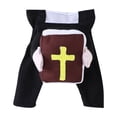thumbnail image 2 of Funny Dog Priest Costume with Bible, Stand-Up Design For Pet Cosplay, Cute Photoshoot Pet Outfit for Cat Small Dog (1PC, L), 2 of 8