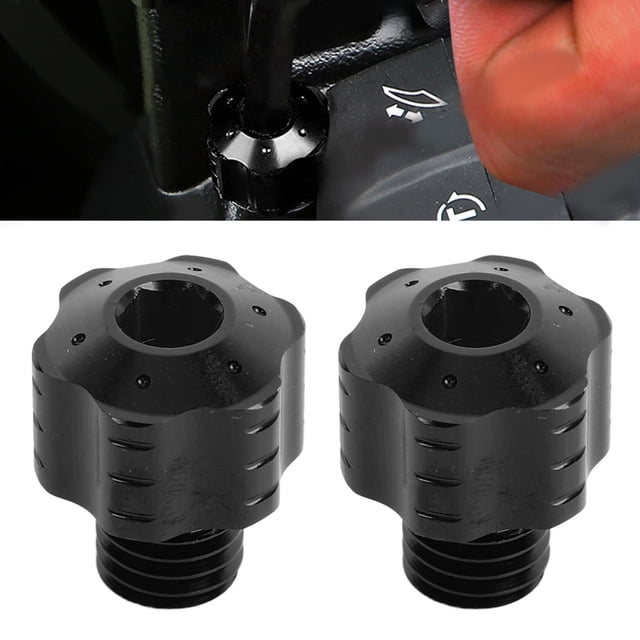 Motorcycle Rear View Mirror Hole Plug Sturdy Aluminum Alloy Mirror Hole Screws Bolts Motorbike Mirror Plug