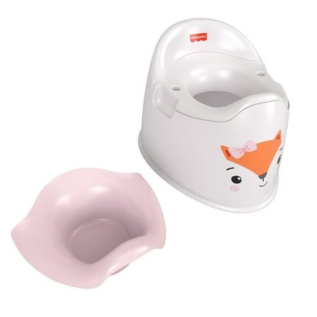 Fisher-Price Friendly Fox Potty Toddler Toilet Training Chair with Removable Bowl, Kids Ages 18 