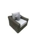 thumbnail image 3 of Teva Furniture Monterey Wicker / Rattan Sofa Set with Cushion in Brown/Beige, 3 of 6