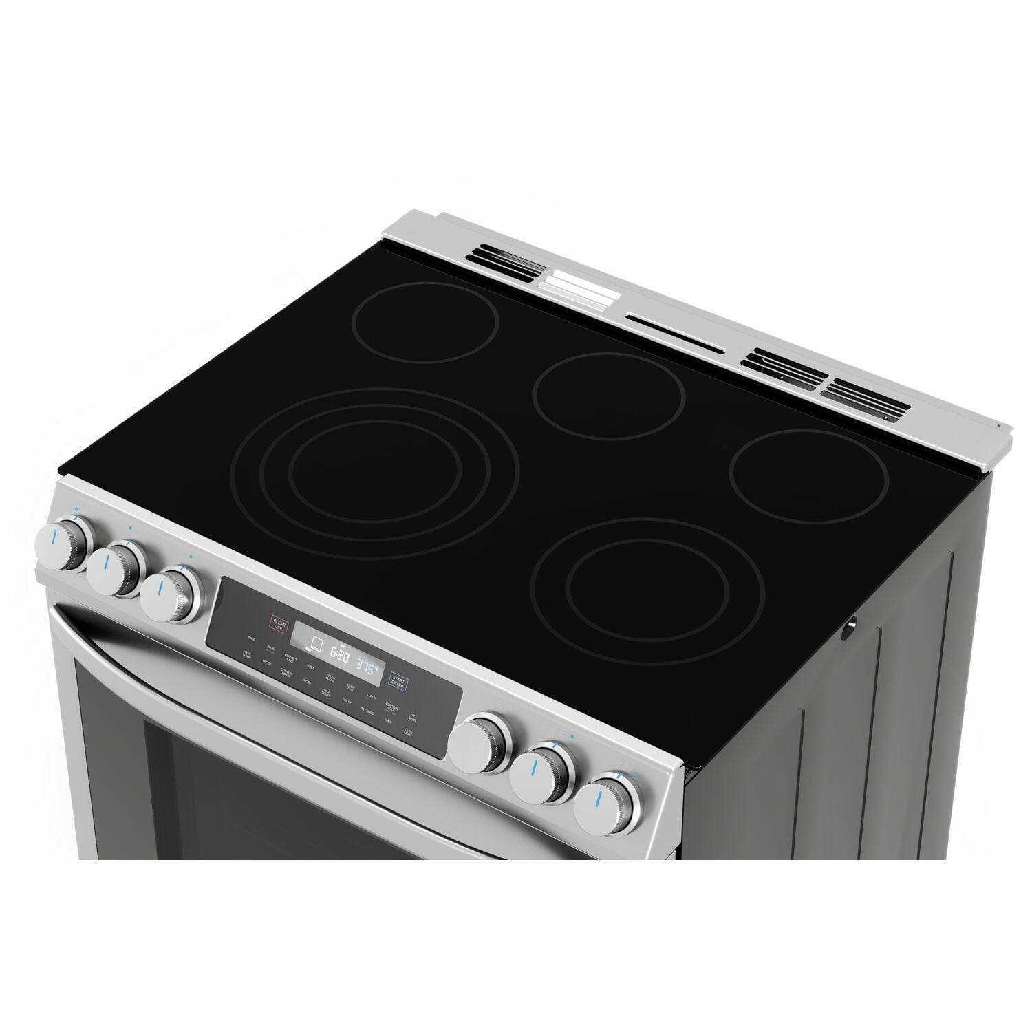 Midea 30-In Slide-In Electric Range with Wi-Fi Connectivity and Fan Convection, Stainless Steel,  MES30S2AST