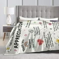 thumbnail image 4 of Thank You Gifts for Women Men, Appreciation Gifts- Soft Heartwarming Blanket with Appreciation Words- Teacher Employee Nurse Appreciate Gifts, Thank You Present for Coworker Friend, 4 of 6