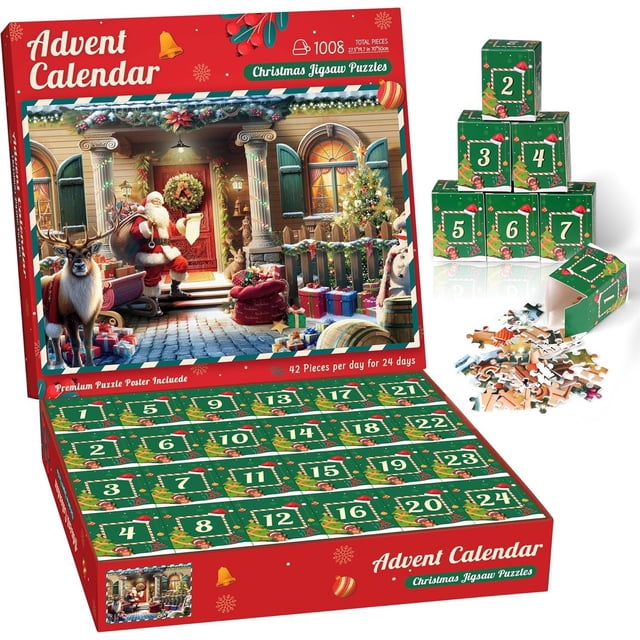 Cameland Christmas Calendar Countdown 24DAYS Surprise Demolition And Decompression Decorations Toy Set