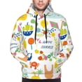 thumbnail image 4 of Bingfone Summer Animal Men'S Drawstring Hoodie Long Sleeve Pocket Sweatshirts-Xx-Large, 4 of 9