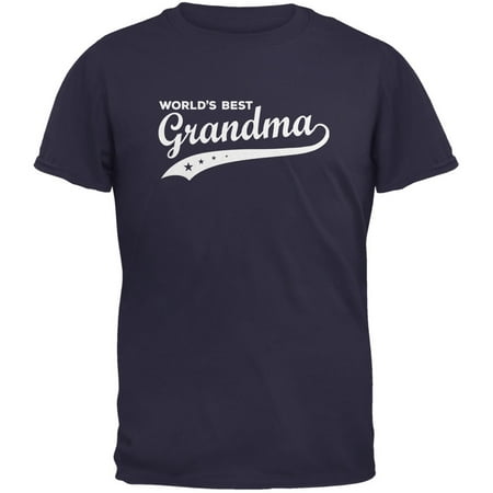 Mother's Day - World's Best Grandma Navy Adult (Best Navy In The World)