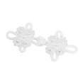 thumbnail image 1 of figatia Chinese Knots Frog Button Decorative with Bead for Sweater Clothing Cardigan White, 1 of 9