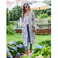 thumbnail image 5 of EKOUAER Womens Robes Lightweight Soft Knit Bathrobe Full Length Sleepwear with Pockets Ladies Loungewear, 5 of 6
