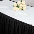 thumbnail image 6 of Efavormart Black Dual Layer Lace Polyester Table Skirt for Kitchen Dining Catering Wedding Birthday Party Decorations Events 14FT, 6 of 11
