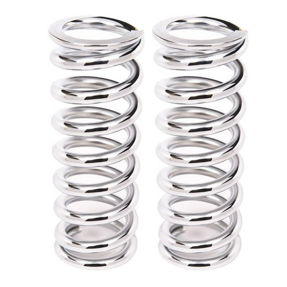Aldan American 10-650CH2 Coil-Over-Spring, 650 lbs. per in. Taux, 10 in. Longueur - Chrome, Paire