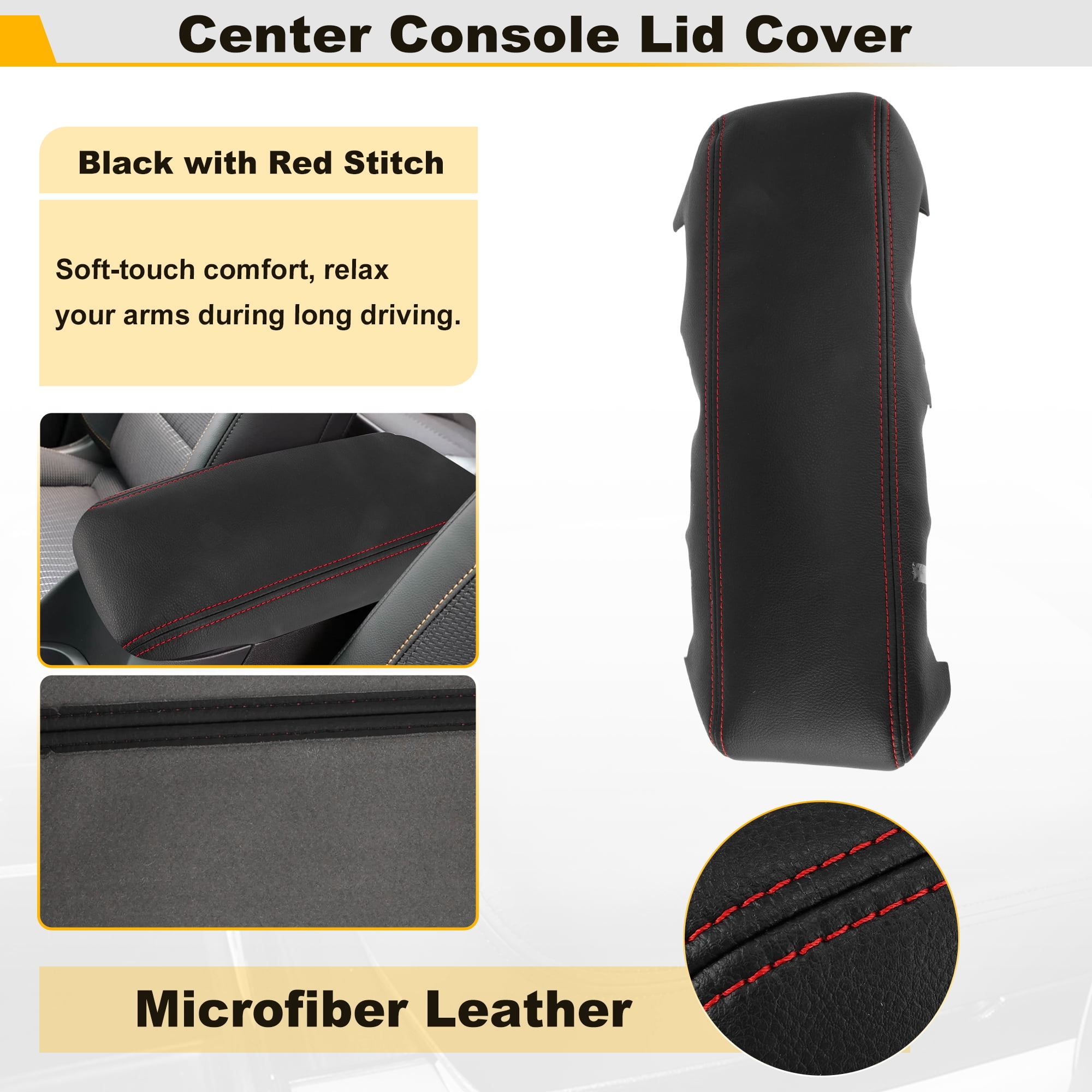Unique Bargains Car Center Console Lid Armrest Cover for Chevy Equinox 10-17