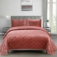 thumbnail image 1 of Swift Home Diamond Velvet Quilt Set, 1 of 3