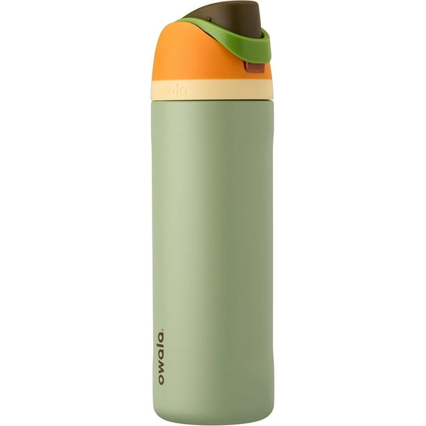 Botella Deportiva de Acero Inoxidable Owala FreeSip Camuflaje Fresco Aislada con Popote, Libre de BP Owala NA
