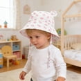 thumbnail image 6 of Jamicy Cute Hats for Boys Girls Fashion Outdoor Breathable Hat for Toddler Cotton Cute Bear Ears Sunscreen Hat Cap, 6 of 9