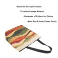 thumbnail image 3 of FORMRS Womens Canvas Tote Bag with Zipper Inner Pocket Shoulder Handbag, Abstract Desert Pattern, 3 of 7