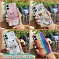 thumbnail image 4 of LYM-Phone Case For BLU G53, Kickstand Protective Soft Case Glitter Dirt-resistant Waterproof Anti-knock Rotatable stand Quicksand Skin feel silicone Phone Lens Protection cute TPU, 4 of 9