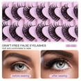 thumbnail image 4 of Happydeer 10 Pairs False Eyelashes Natural 3D Effect Multi-layer Thick Waterproof Eyes Make Up Long Lasting Fluffy Fake Eyelashes Make Up, 4 of 13