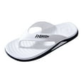 thumbnail image 3 of Mens Slippers,Men Slippers Non- Grip Thick Sole Slippers for Home Shower Comfort,Slippers for Men,White,7.5, 3 of 7