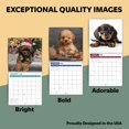 thumbnail image 3 of Calendario de pared 2025, adorable planificador familiar con forma de cachorro, 30 x 60 cm, 3 of 6