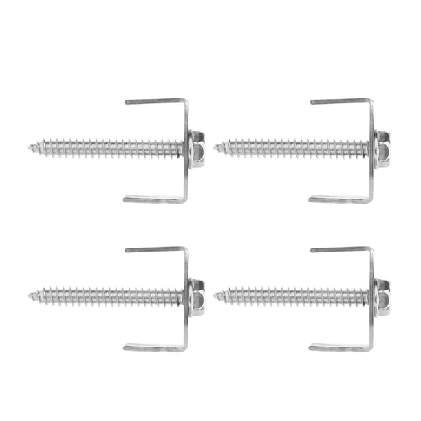 Sujetadores Para Cercas De Alambre, Clavos Grapas Para Cercas Seguros Y Confiables Adaptador Hexagonal De Fácil Instalación Resistente A La Erosión 50 Piezas Para Jardín Con