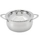 thumbnail image 1 of Olla para pasta Bialetti de acero inoxidable de 6 litros con tapa de colador antiadherente, 1 of 9