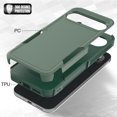thumbnail image 4 of for Google Pixel 9 / 9 Pro Back Case, Luxury Ultra Slim PC + TPU Double-Layer Anti-Fall Shockproof Drop Protective Lightweight 2 In 1 Phone Case Cover for Google Pixel 9 / 9 Pro, Darkgreen, 4 of 5