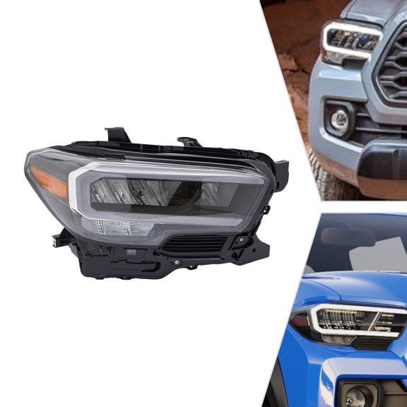 Front, Right LED Headlight, For 2020-2023 Toyota Tacoma, Direct Replacement