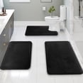 thumbnail image 4 of 3-Piece Non-Slip Bathroom Rug Set – Ultra-Absorbent Coral Fleece Mats for Toilet, Vanity & Wet Floors, Machine-Washable Anti-Skid Bath Mats&nbsp;, 4 of 10