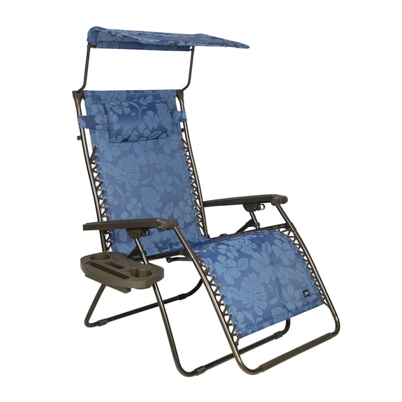 Bliss Hammocks Gravity Free Chair w/ Canopy, Drink Tray, & Pillow