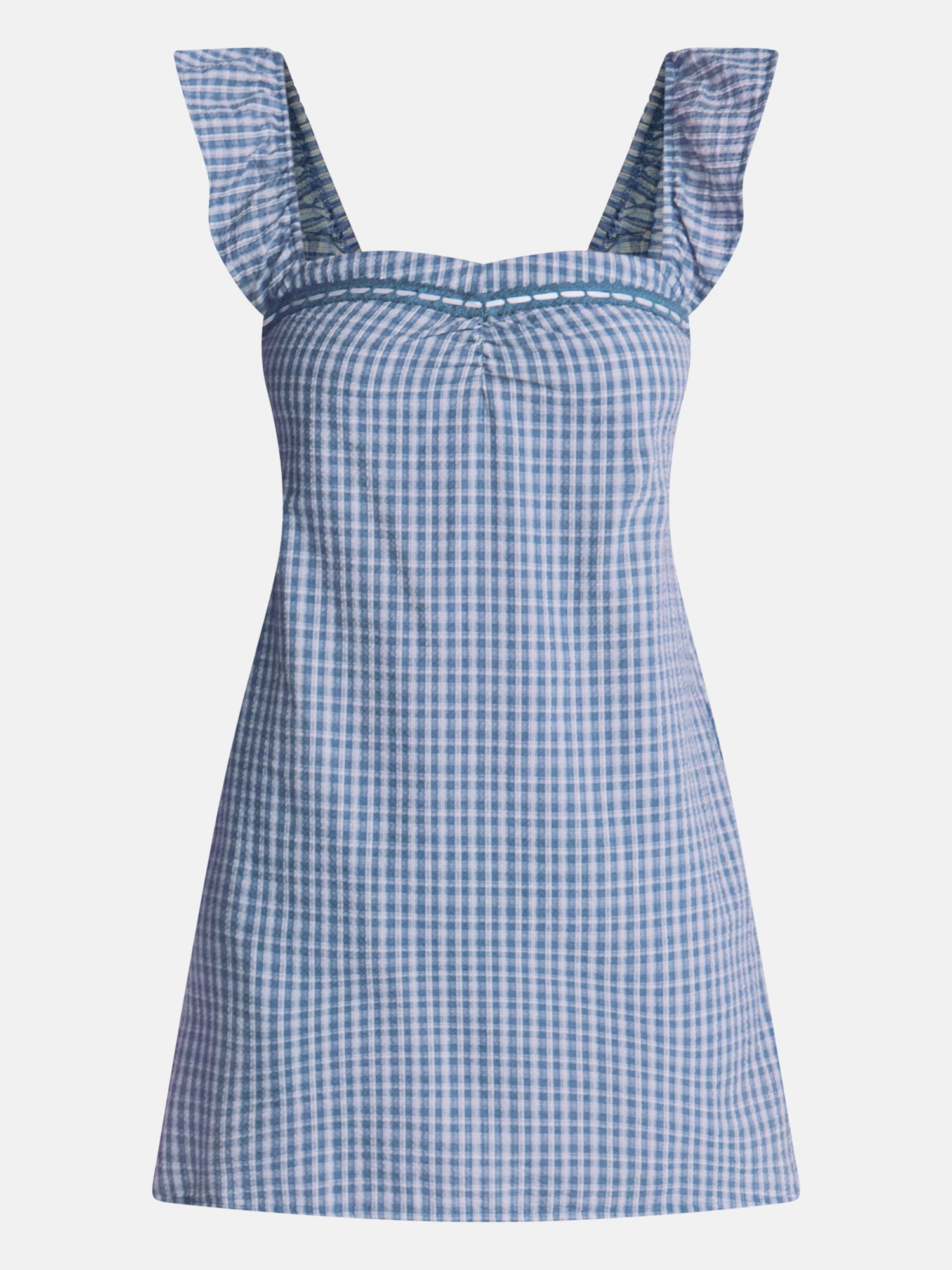 No Boundaries Plaid Picnic Mini Dress, Women’s XXS-XXL
