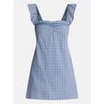 thumbnail image 5 of No Boundaries Plaid Picnic Mini Dress, Women’s XXS-XXL, 5 of 5