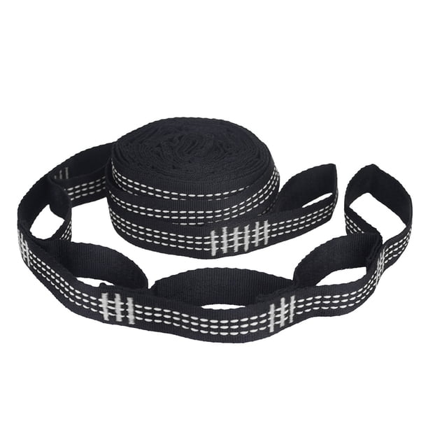 Yuarrent De correas para hamaca, correas colgantes para exteriores, 5 uds. De anillos ajustables, cinturones portátiles para hamaca de árbol para carpas Blanco Yuarrent OD001594-03