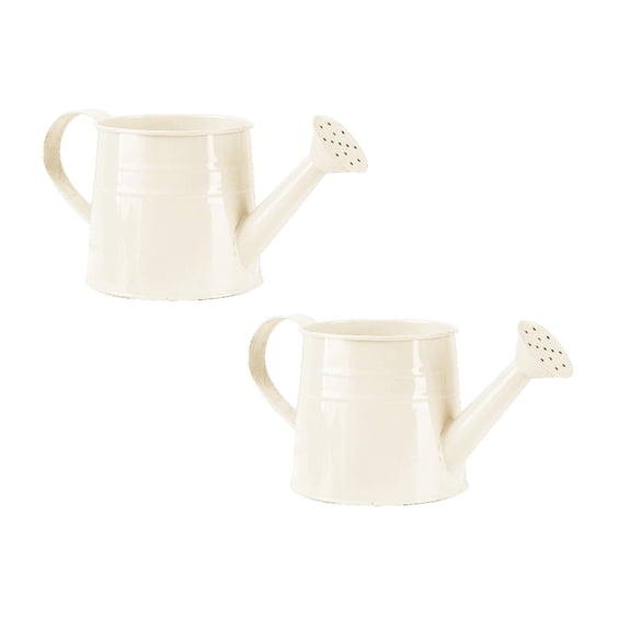 2Pcs Deal Countdown! Galvanized Shower Bucket Tinplate Watering Kettle Small Flower Pot Flower Pot Watering Cans Practical Home Decor