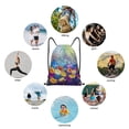 thumbnail image 6 of Sikiie Spring Flower Seasonal Drawstring Backpack Drawstring Bags, Draw String Back Bag for Sports, Gym, Travel, Swimming, Beach-Medium, 6 of 6