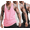 Black/White/Pink, variant on Men's 3 Pack Workout Tank Tops Sleeveless T-Shirts Y-Back Muscle Tee Athletic Gym Stringer